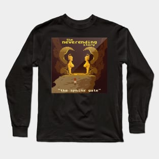 The Sphinx Gate 80s Video Game Fan Art Long Sleeve T-Shirt